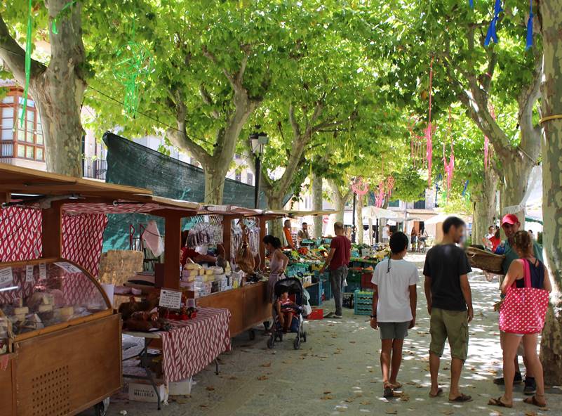 Mercado de Binissalem en Mallorca